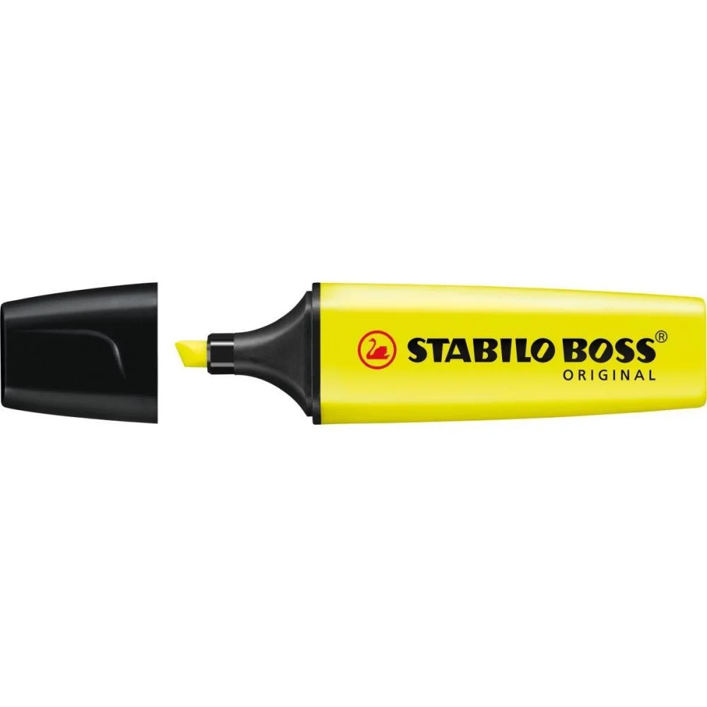 Caneta Marca Texto Stabilo Boss Amarela Sertic (Cx.c/10) - imagem 2