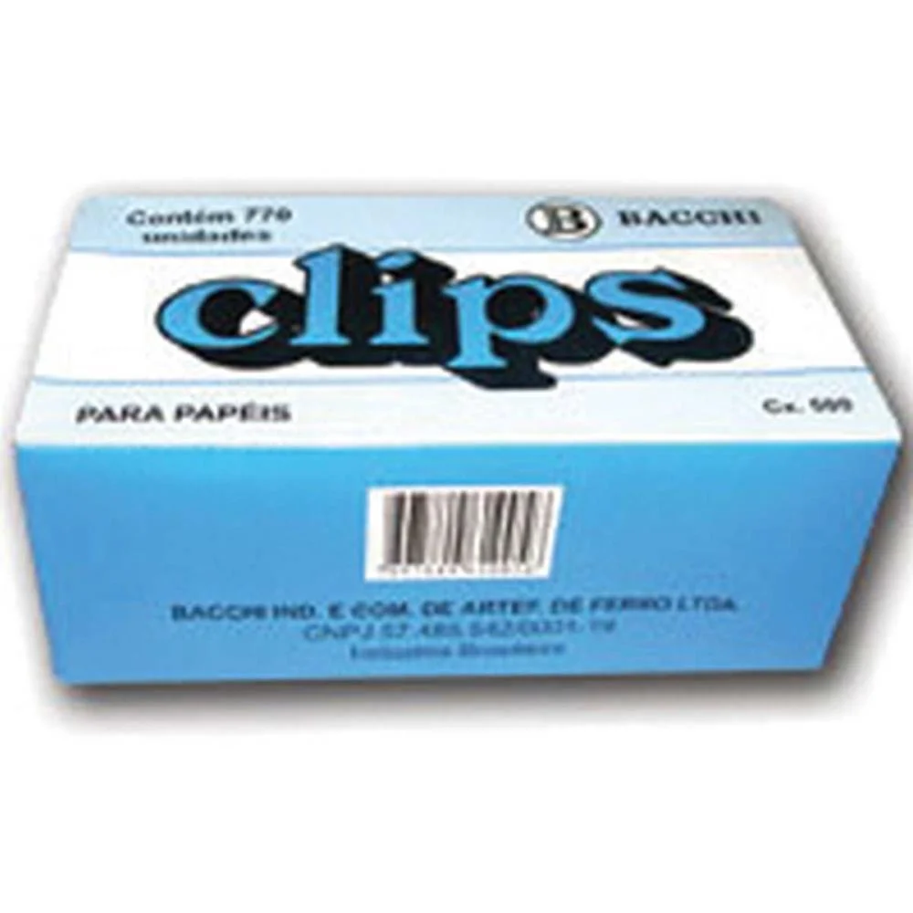 Clipe Galvanizado Aco 4/0 390 Unidades Bacchi (Caixa) - imagem 2