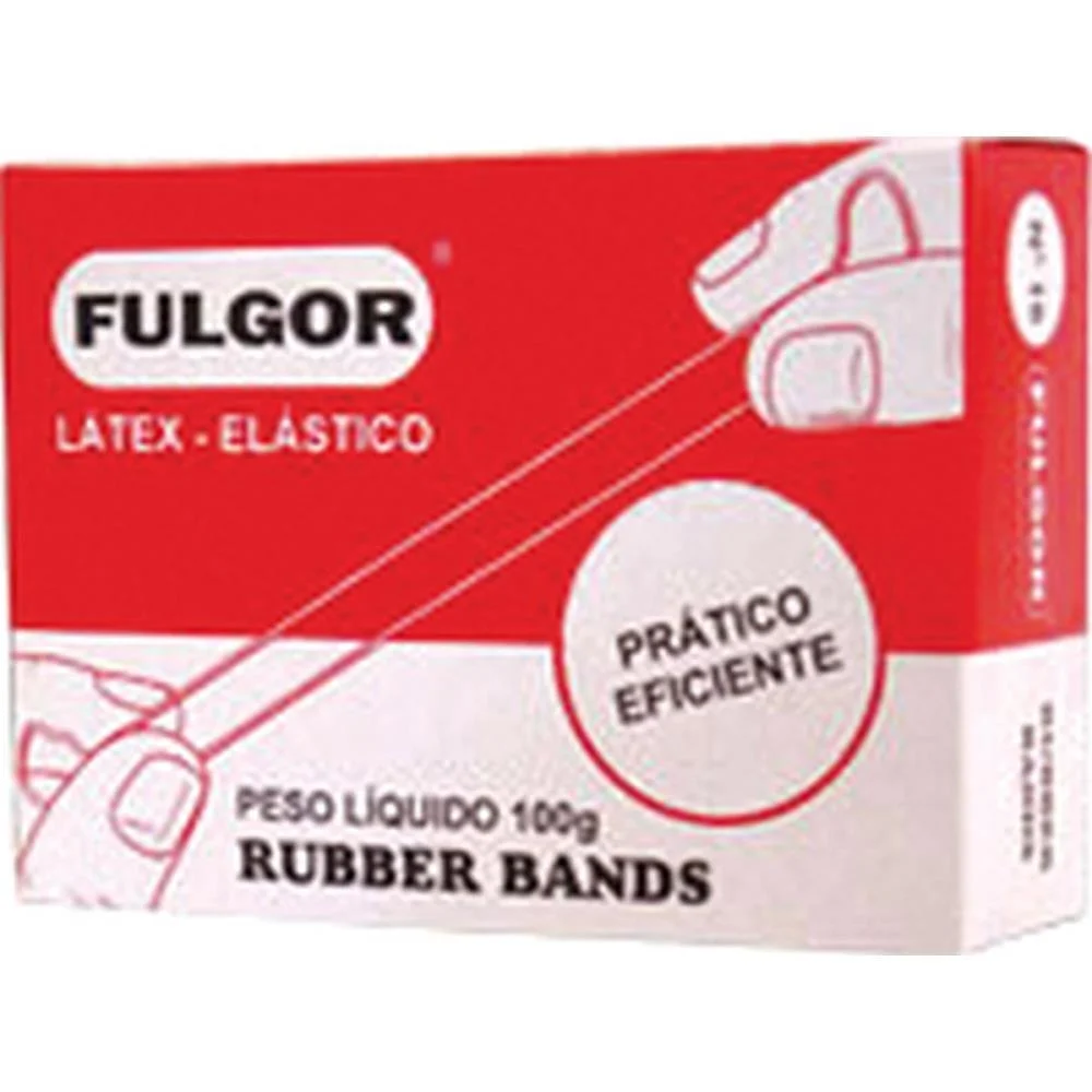 Elástico Latex Fino Chines N.18 Cx/100G Fulgor (Caixa) - imagem 2