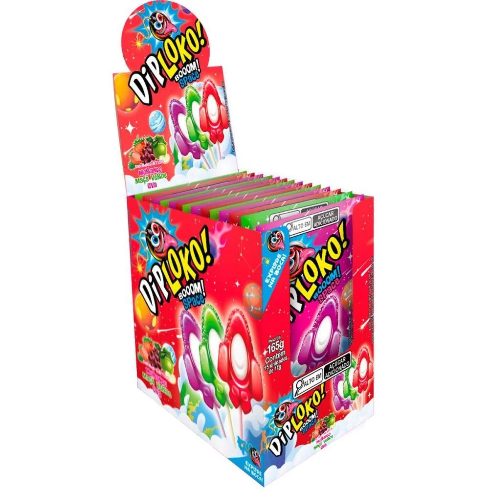 Doce Dip Loko Boom Space Danilla Foods C/ 15 Unidades - imagem 2