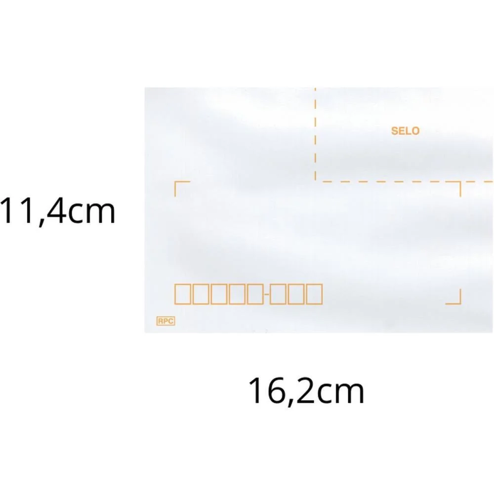 Envelope Comercial 114X162 63Grs. C/Rpc Branco Scrity (Cx.c/1000) - imagem 2