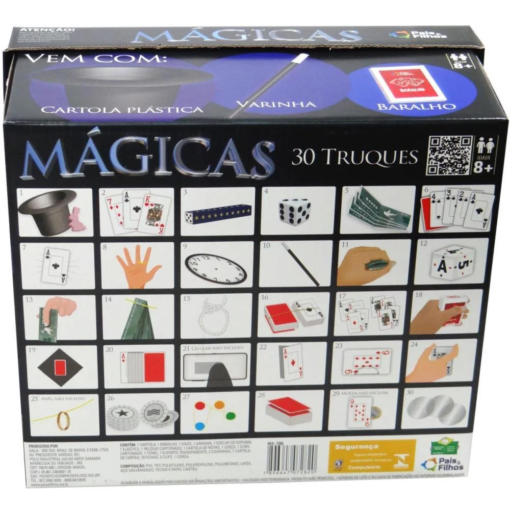 Jogo Diverso Magica C/Cartola Plastica Pais E Filhos (Unidade) - imagem 4