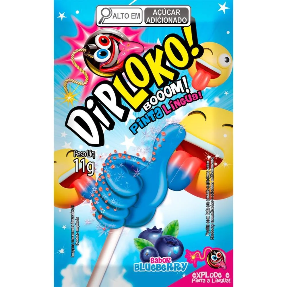 Doce Dip Loko Joia Pinta Lingua Danilla Foods C/ 15 Unidades - imagem 3