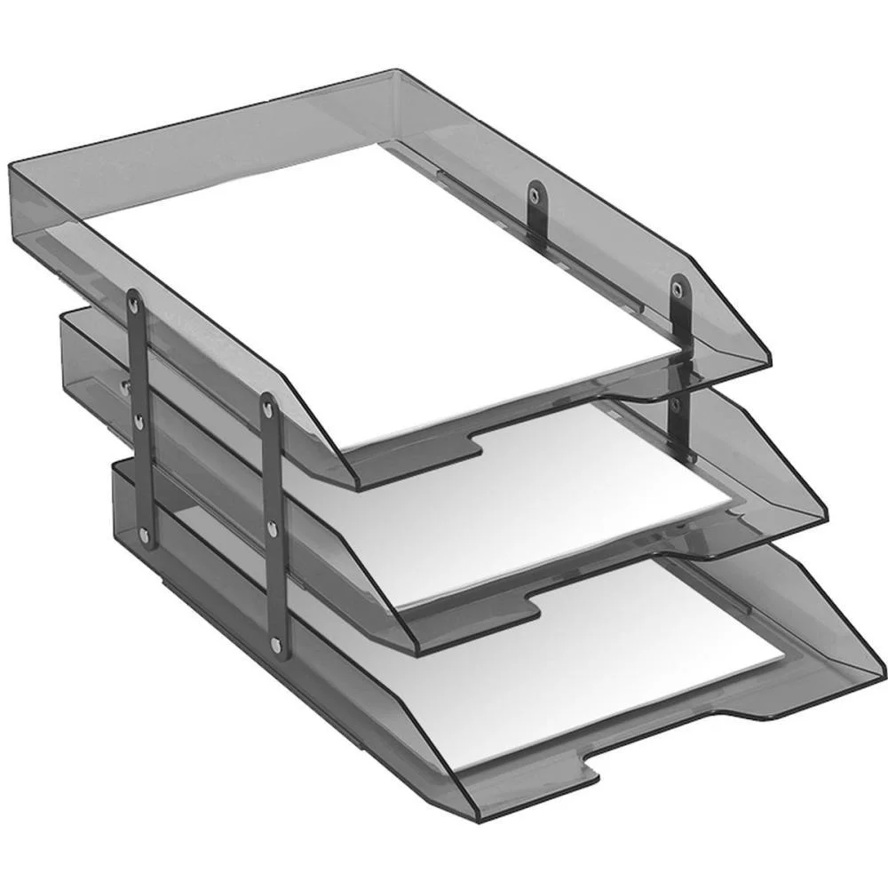 Caixa Correspondencia Tripla Movel Articulavel Fume Acrimet (Unidade) - imagem 2