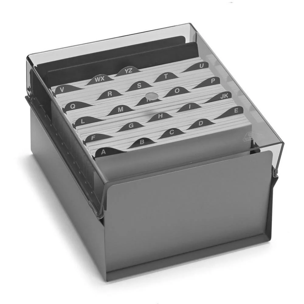 Fichario De Mesa C/ Base De Aco 5X8 Fume Acrimet (Unidade) - imagem 3