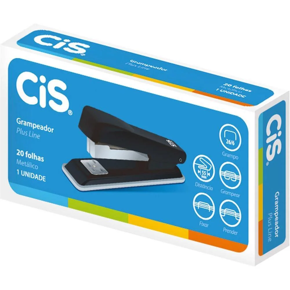 Grampeador Metal Plus Line P/20Fls. 26/6 Sertic (Unidade) - imagem 4