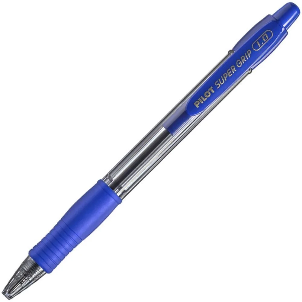 Caneta Esferografica Retratil Bpgp-S Supergrip 1.0Mm Azul Pilot (Cx.c/12) - imagem 4