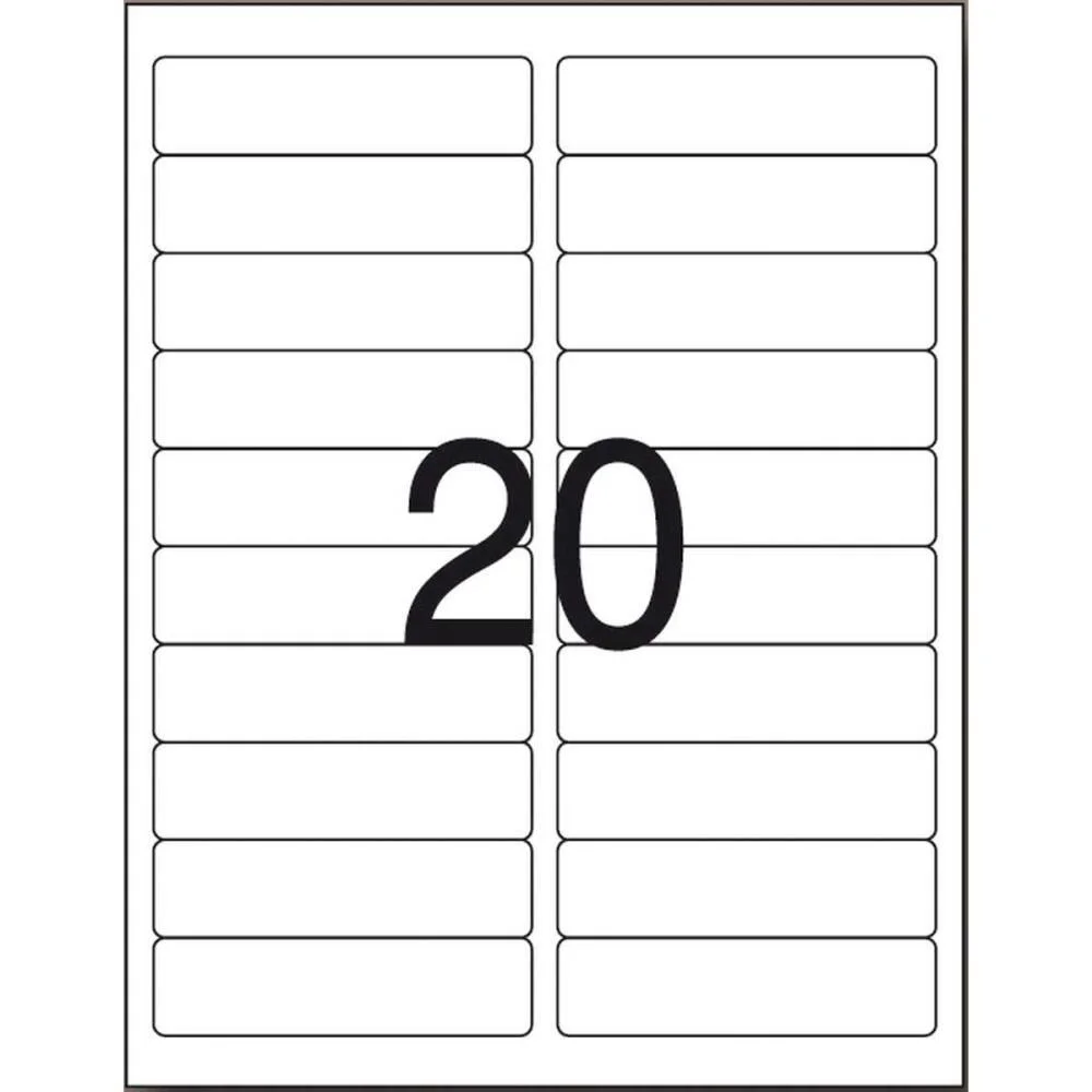 Etiqueta Carta 6181 100 Fls 25,4 X 101,6 Mm Pimaco (Cx.c/2000) - imagem 4