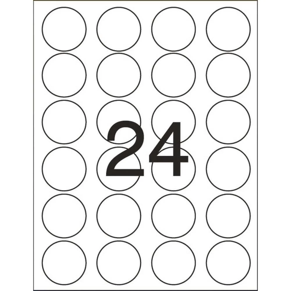 Etiqueta Carta 6093 Redonda 10 Fls 42 Mm Pimaco (Ct.c/240) - imagem 4