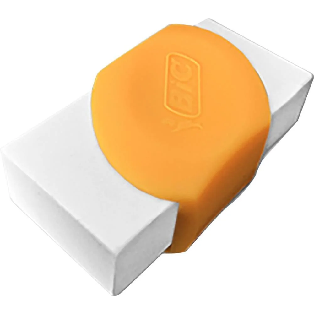 Borracha Branca Eraser Capa Plastica Laranja Bic (Cx.c/24) - imagem 3