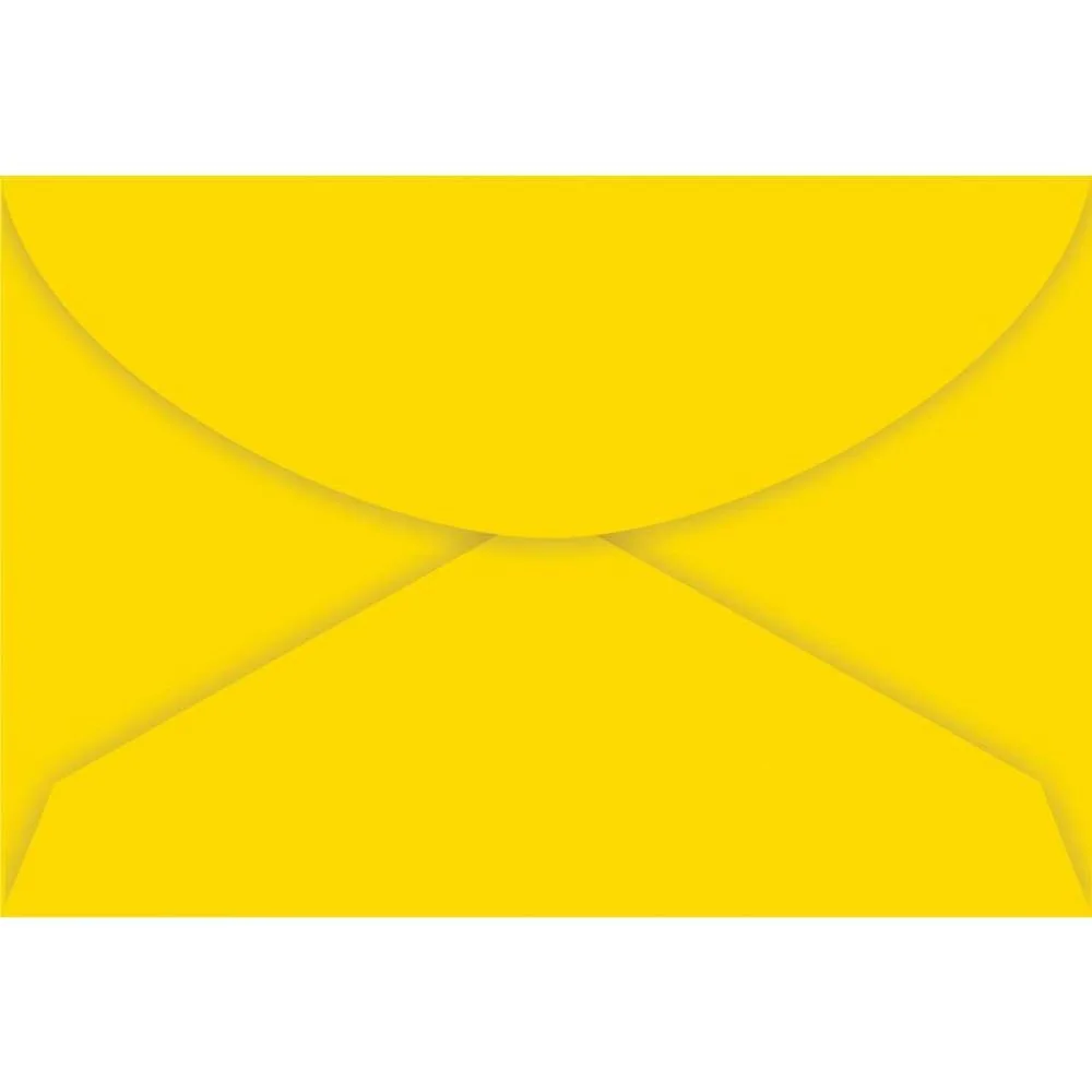 Envelope Colorido Visita Amarelo Color Plus 80G. Foroni (Cx.c/100) - imagem 2
