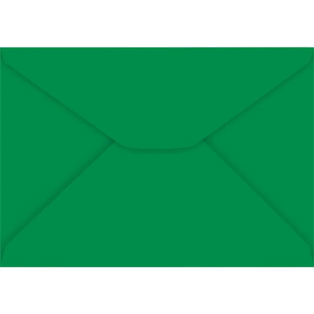 Envelope Colorido Carta 114X162Mm Verde Escuro 85G Foroni (Cx.c/100) - imagem 2