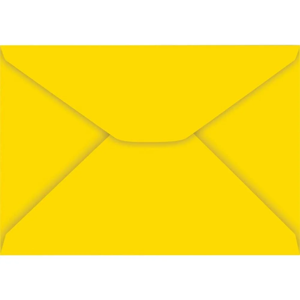 Envelope Colorido Carta 114X162Mm Amarelo 85G Foroni (Cx.c/100) - imagem 3