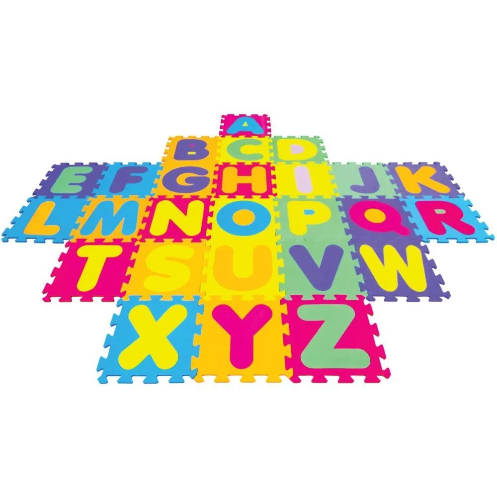 Brinquedo Pedagogico Eva Alfabeto 28X28Cm 5Mm 26 Pecas Evamax (Unidade) - imagem 4