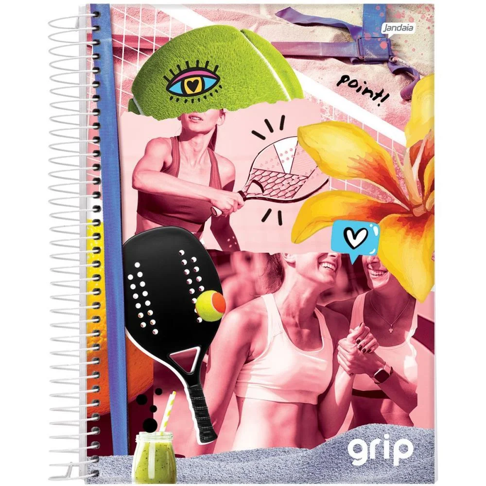 Caderno 01X1 Capa Dura Grip 80Fls. Jandaia (Pct.c/04) - imagem 4