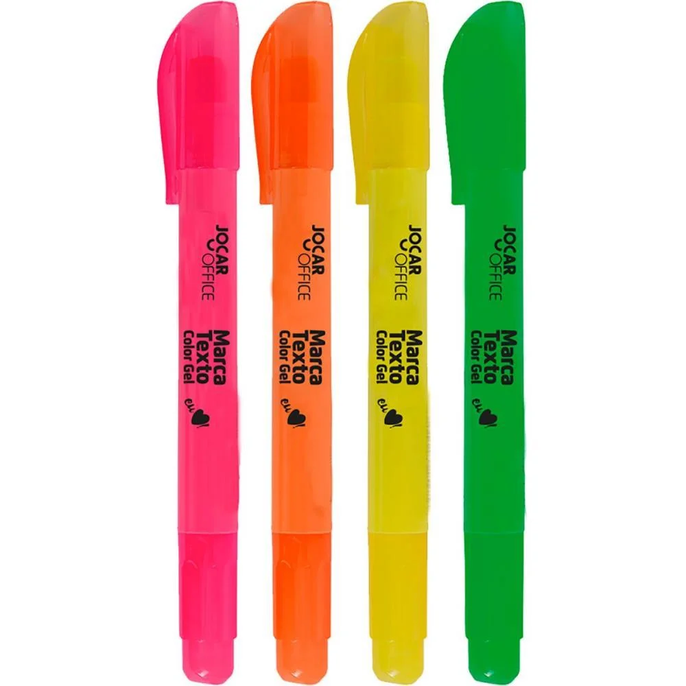 Caneta Marca Texto Gel Jocar Office 4 Cores Leonora (Dp.c/24) - imagem 3