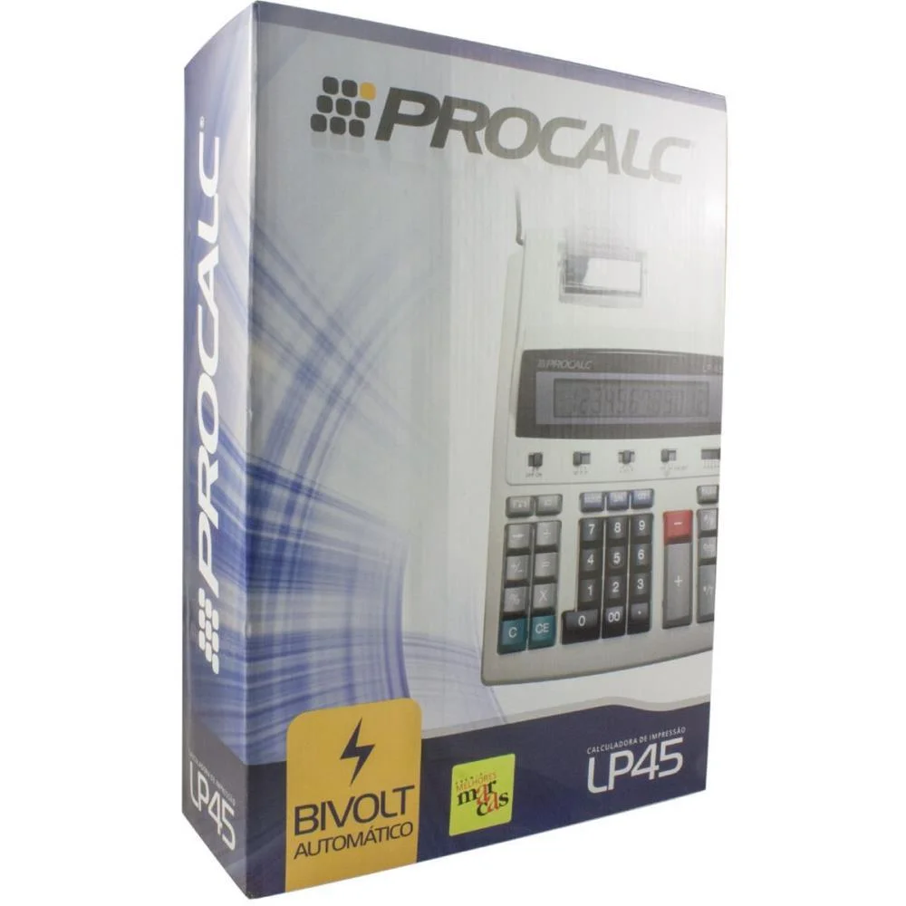 Calculadora De Impressao 12 Dig. Bobina 57Mm 110V/220V Procalc - imagem 5