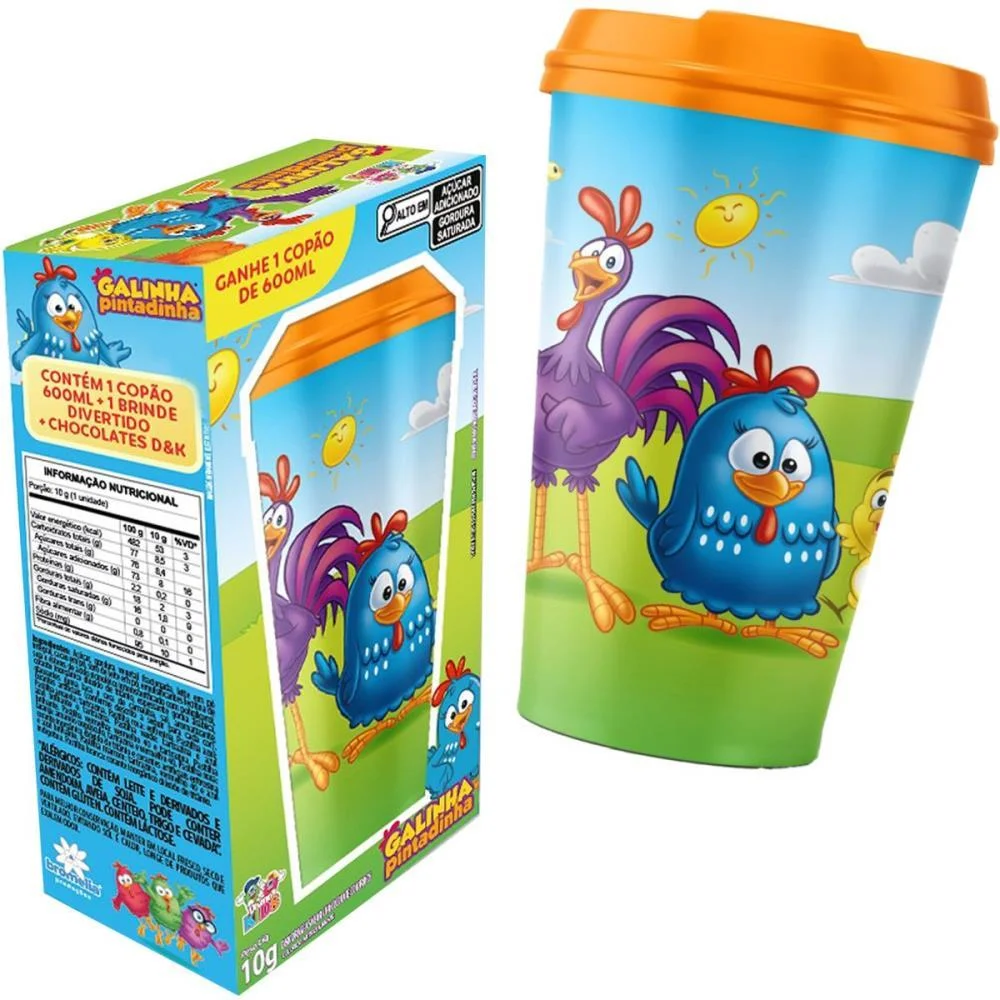 Doce Copao Galinha P. C/Surpr 600Ml Divino Kids (Unidade) - imagem 4