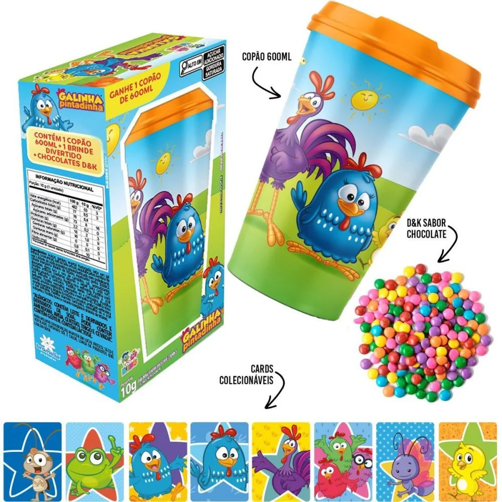 Doce Copao Galinha P. C/Surpr 600Ml Divino Kids (Unidade) - imagem 7