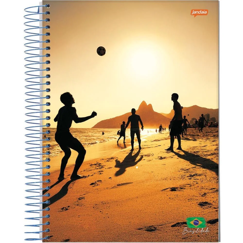 Caderno 12X1 Capa Dura Brasilidade 240 Folhas Jandaia (Pct.c/04) - imagem 5
