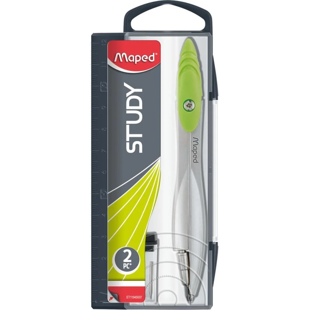 Compasso Study New Design Cinza Metal Maped (Estojo) - imagem 2