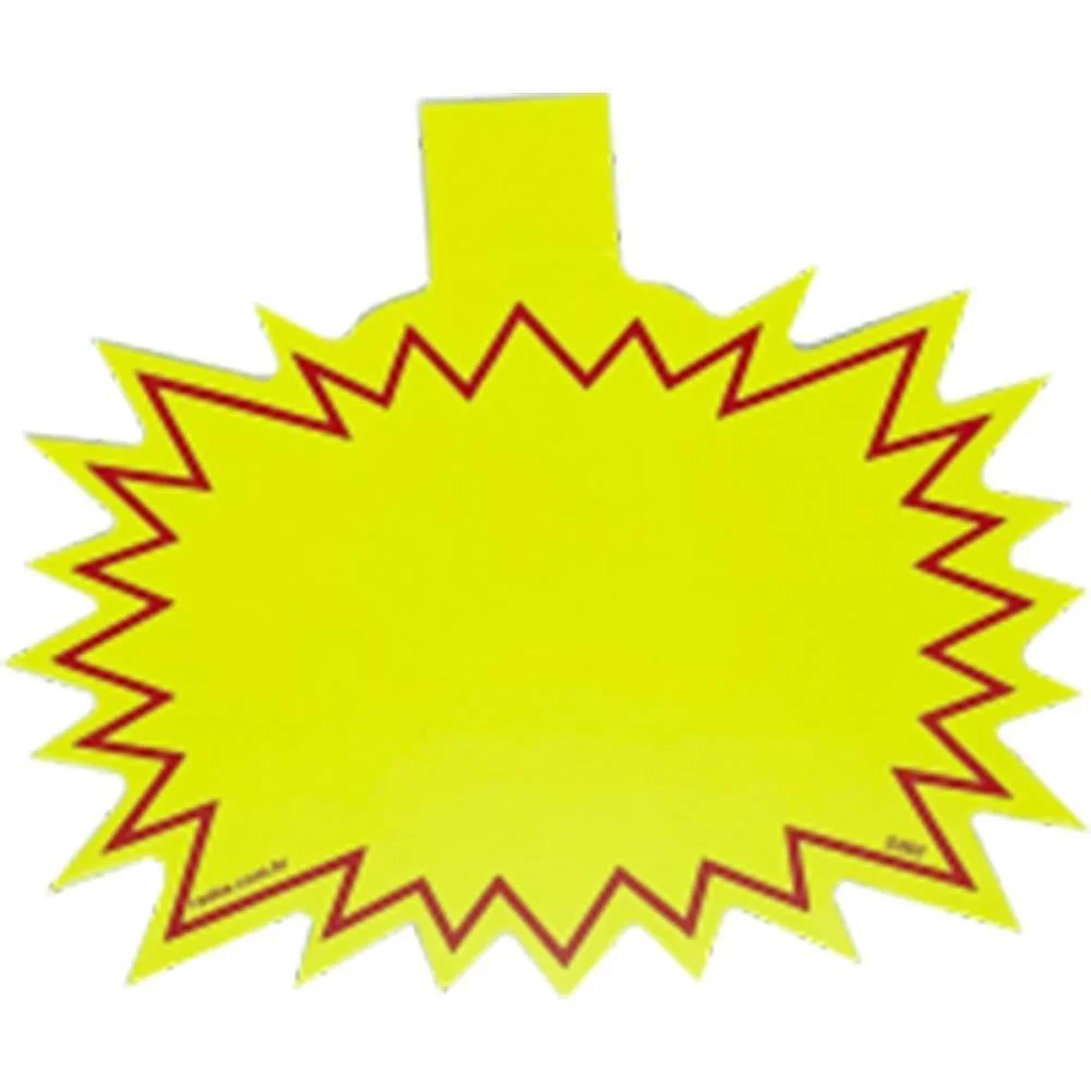 Cartaz Para Marcacao Splash Liso C/Aba 12X15Cm Radex (Pct.c/25) - imagem 3