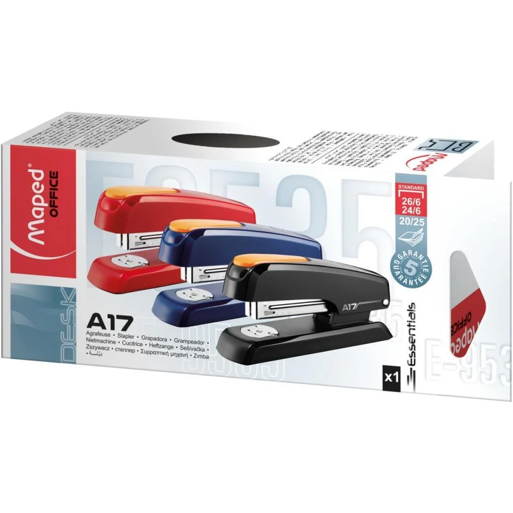 Grampeador Plastico Universal A-17 Azul 26/6 Maped (Unidade) - imagem 4