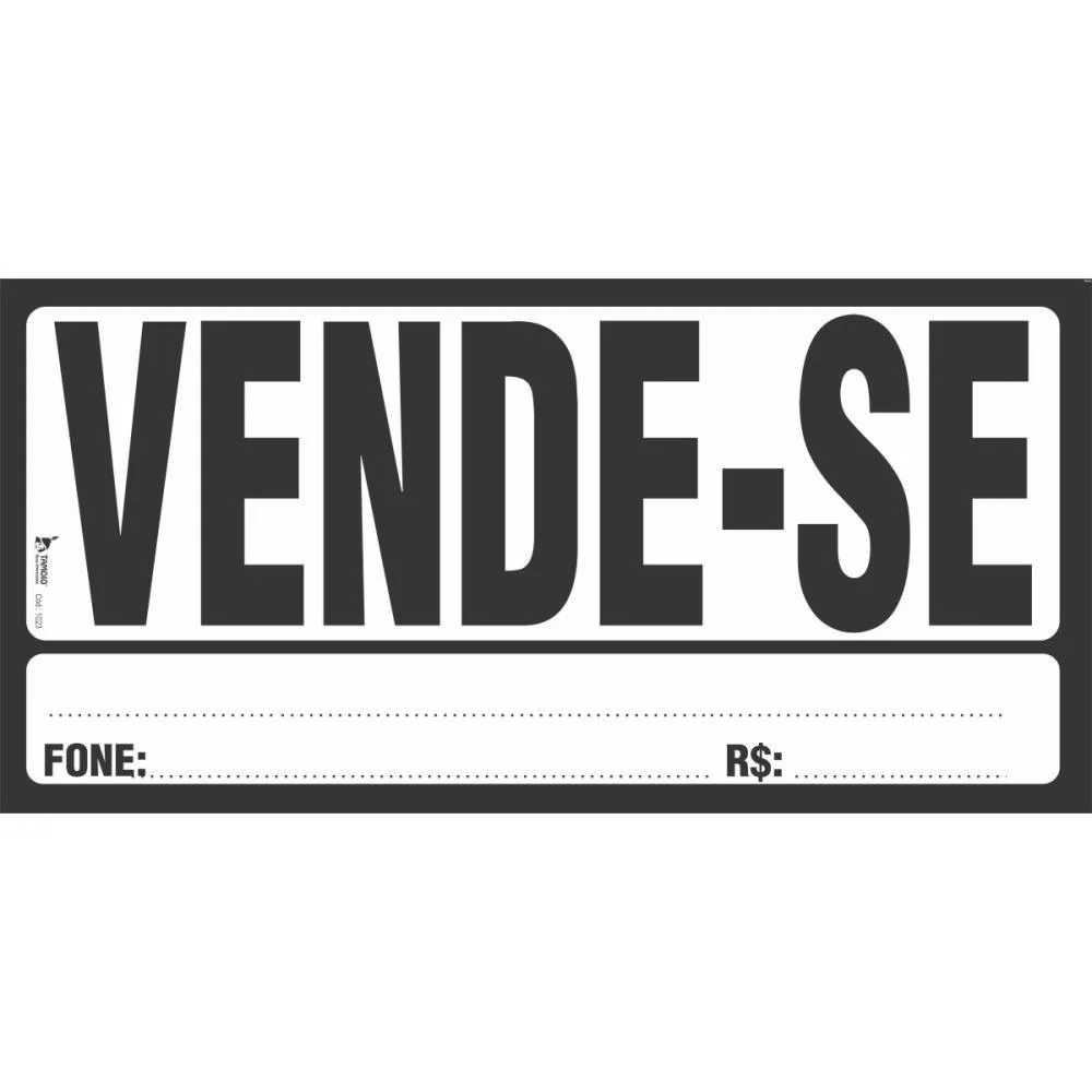 Impresso Administrativo Cartaz Vende-Se 155X325Mm Tamoio (Pct.c/50) - imagem 3