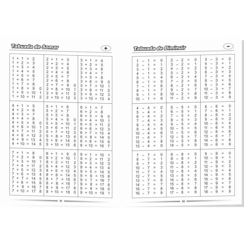 Caderno De Tabuada Tabuada Do Estudante 10 Folhas Tamoio (Pct.c/50) - imagem 5