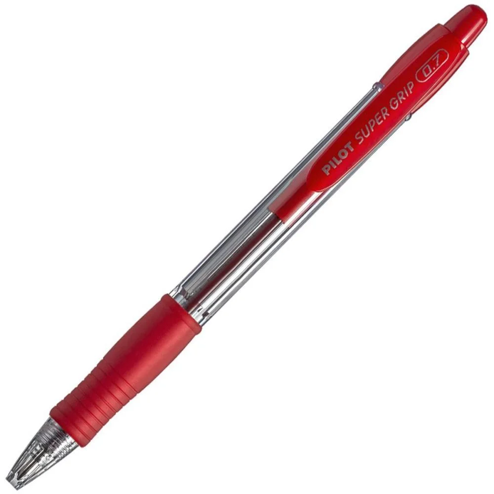 Caneta Esferografica Retratil Bpsg-S Supergrip 0.7Mm Vermelh Pilot (Cx.c/12) - imagem 4