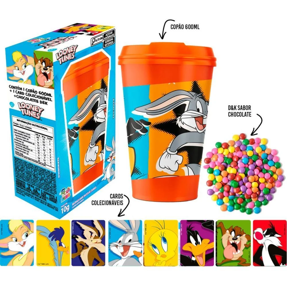 Doce Copao Looney Tunes C/Surp 600M Divino Kids (Unidade) - imagem 2