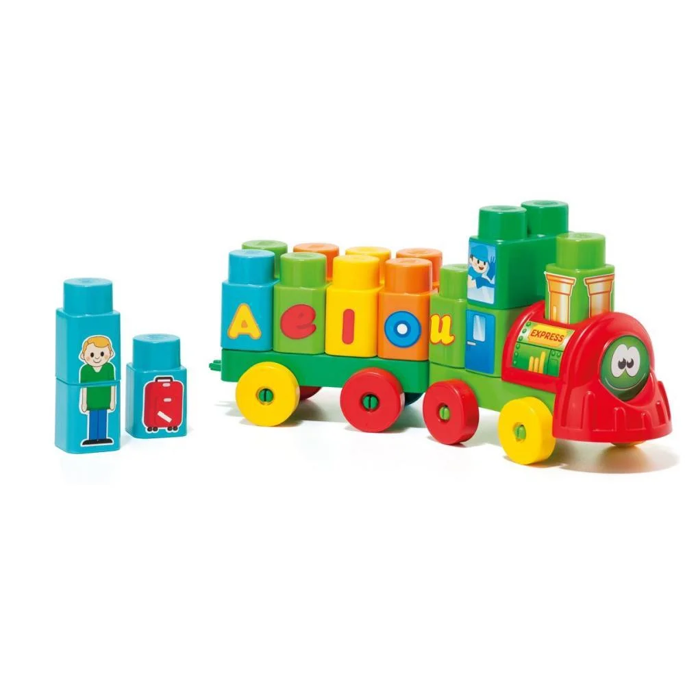 Brinquedo Educativo Trenzinho Baby Land 28 Blocos Cardoso Toys (Unidade) - imagem 4