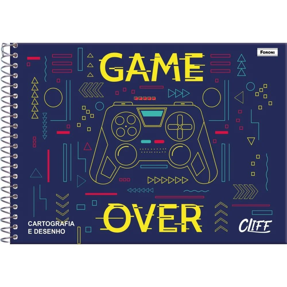 Caderno Desenho Univ Capa Dura Cliff Masc/Fem 80Fls. Foroni (Pct.c/04) - imagem 4