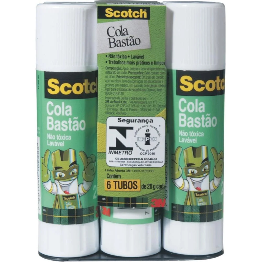 Cola Em Bastao Scotch 20G 3M (Pct.c/06) - imagem 3