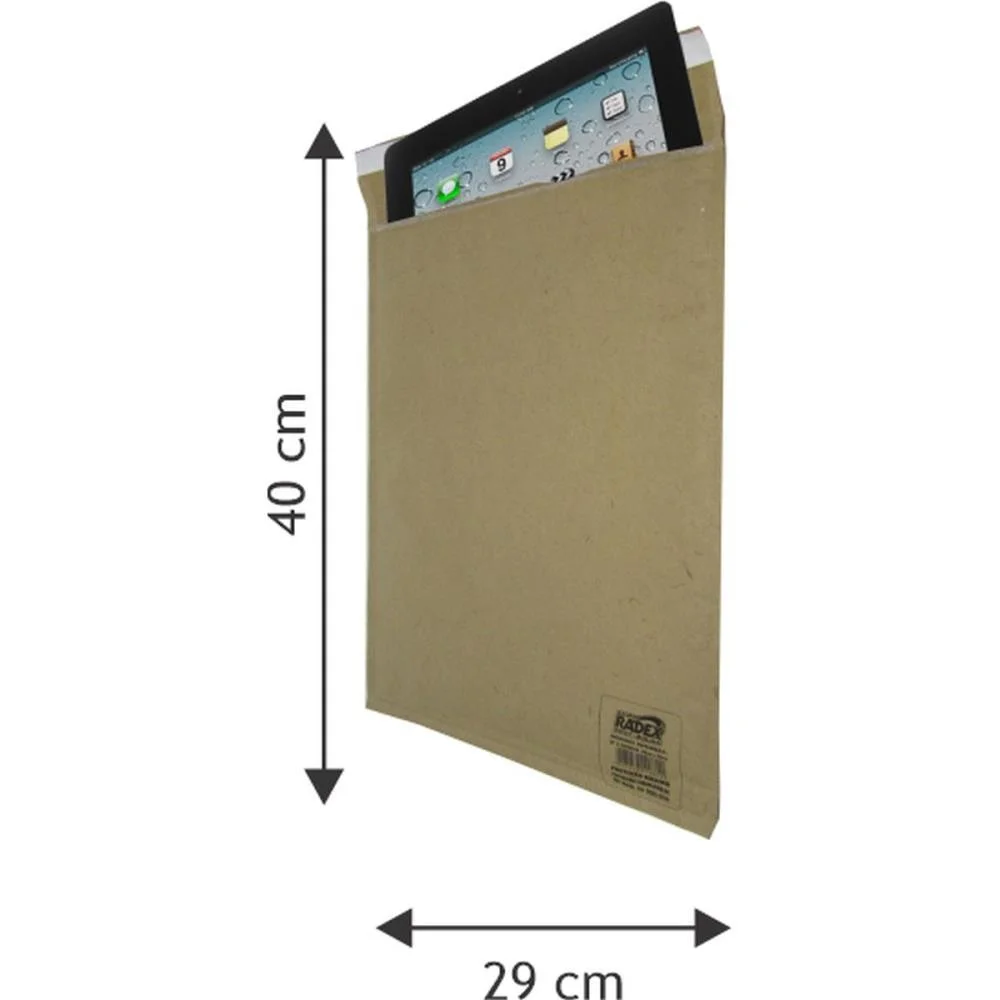 Envelope Bolha Postbolha Papel Kraft N9 29X40 Radex (Pct.c/05) - imagem 3
