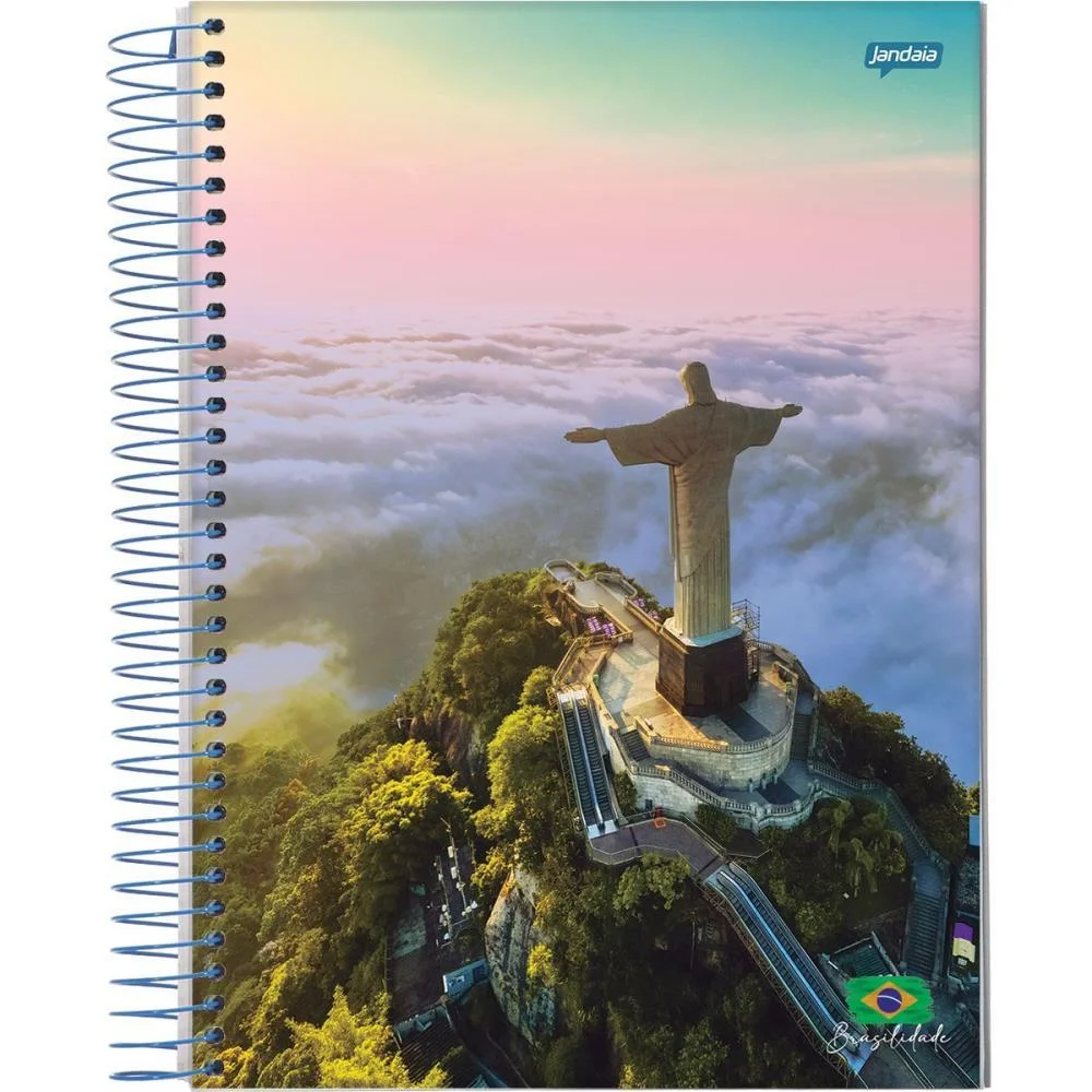 Caderno Espiral 1/4 Flexivel Brasilidade 96Fls. Jandaia (Pct.c/10) - imagem 5