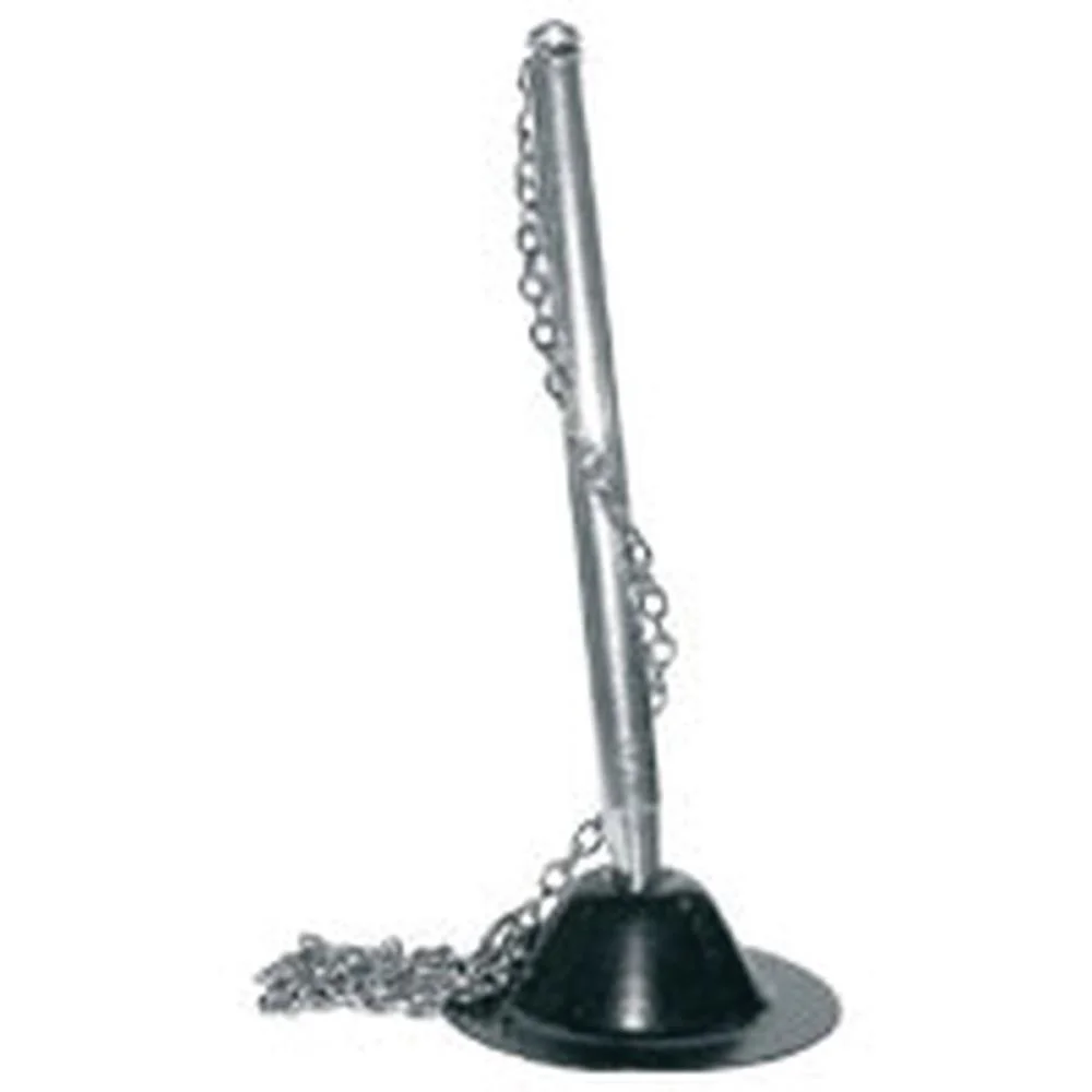 Caneta Para Balcao Chapeu Polida C/Suporte Preto Caneta Fixa (Unidade) - imagem 2