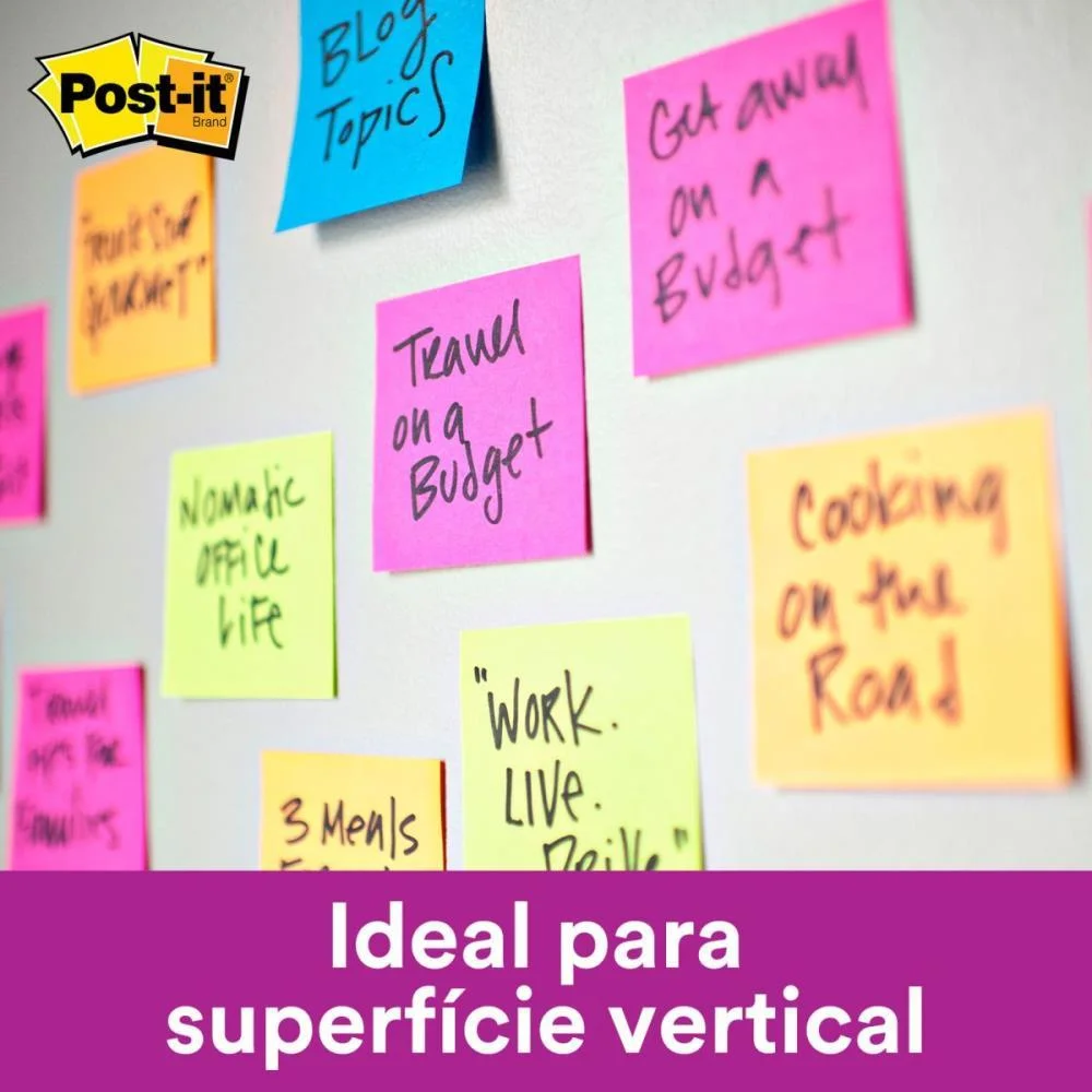 Bloco De Recado Post-It Pop Up Refil R330 76X76 Rosa 3M (Unidade) - imagem 7