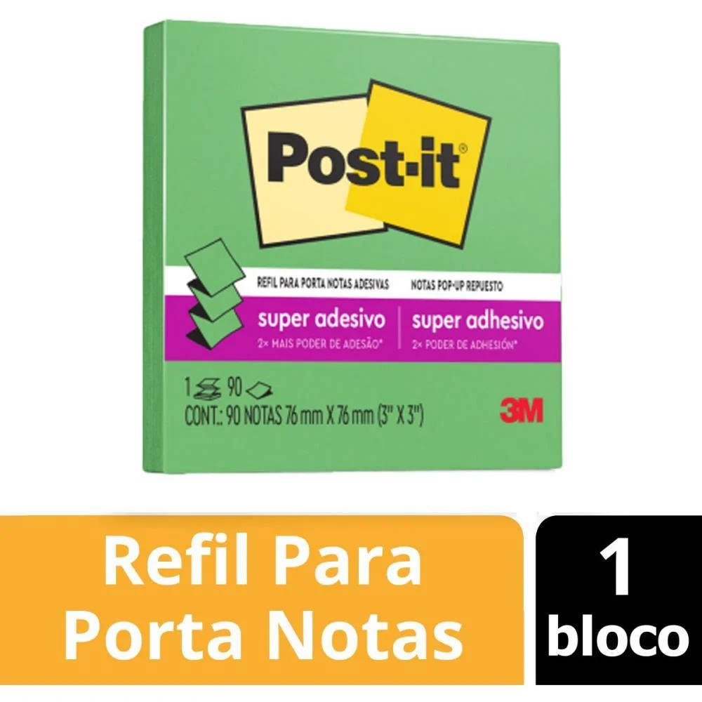 Bloco De Recado Post-It Pop Up Refil R330 76X76 Vd.lm 3M (Unidade) - imagem 4