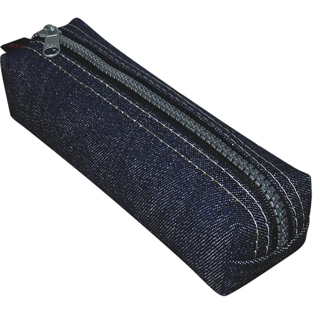 Estojo Simples Jeans Indigo Medio Zip.trator Reflex (Pct.c/06) - imagem 4