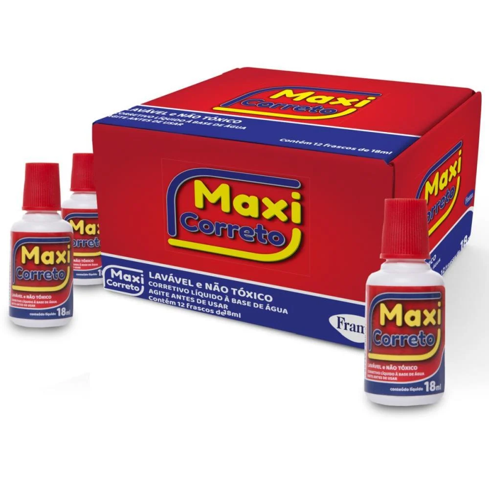Corretivo Maxi Correto 18Ml Frama (Cx.c/12) - imagem 3