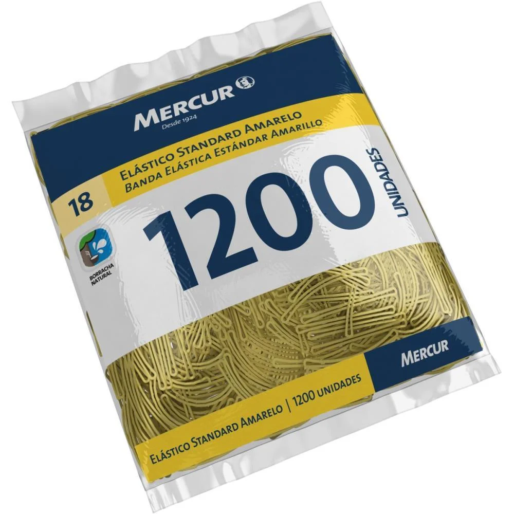 Elástico Amarelo N.18 Standard 1 Kilo 1200Pecas Mercur (Kilo) - imagem 2