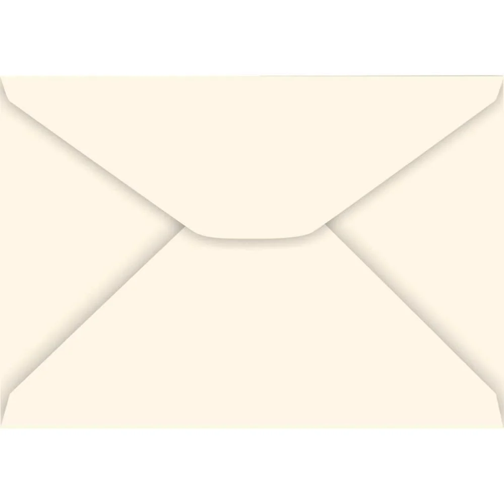 Envelope Colorido Carta 114X162Mm Creme 85G Foroni (Cx.c/100) - imagem 2
