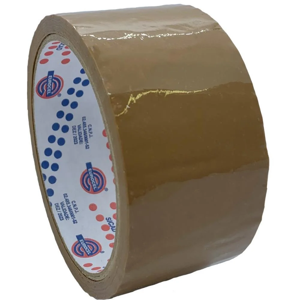 Fita Para Empacotamento Pp 33 45Mmx40M Marrom Eurocel (Pct.c/04) - imagem 4