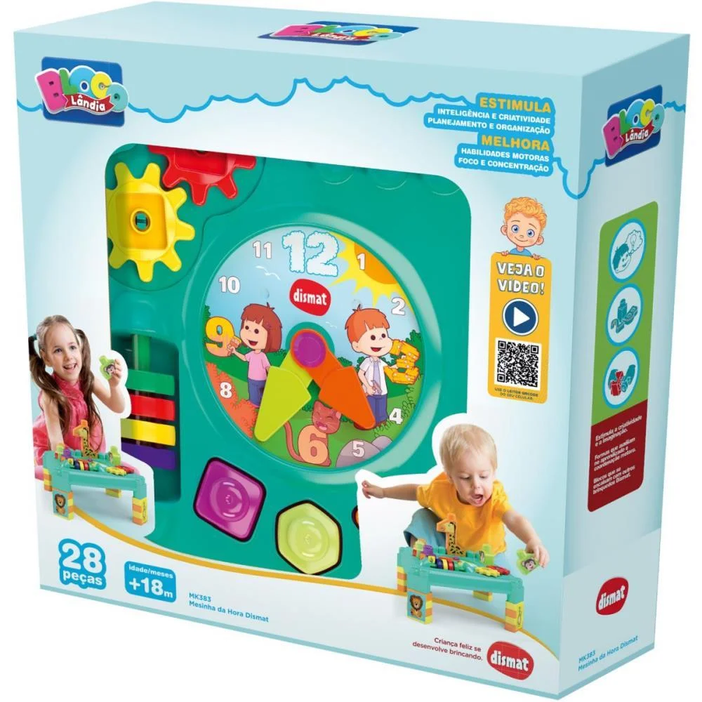 Brinquedo Educativo Mesinha Da Hora Dismat (Unidade) - imagem 4