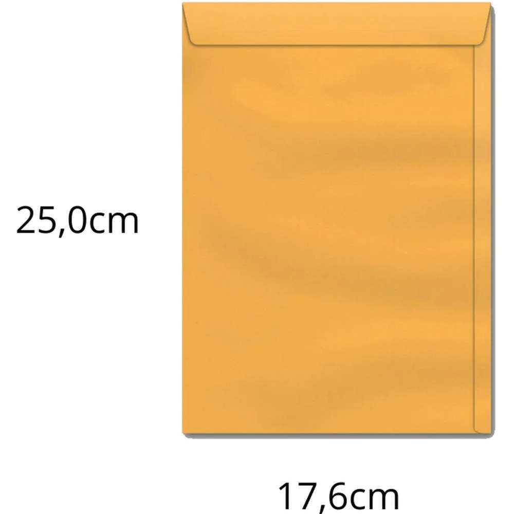 Envelope Saco Ouro 176X250 80Grs. Ko 25 Scrity (Cx.c/100) - imagem 3