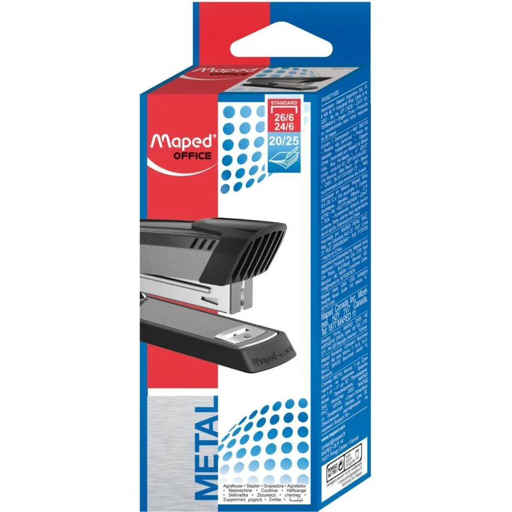 Grampeador Metal Master 1 Universal 26/6 E 24/6 Maped (Unidade) - imagem 2