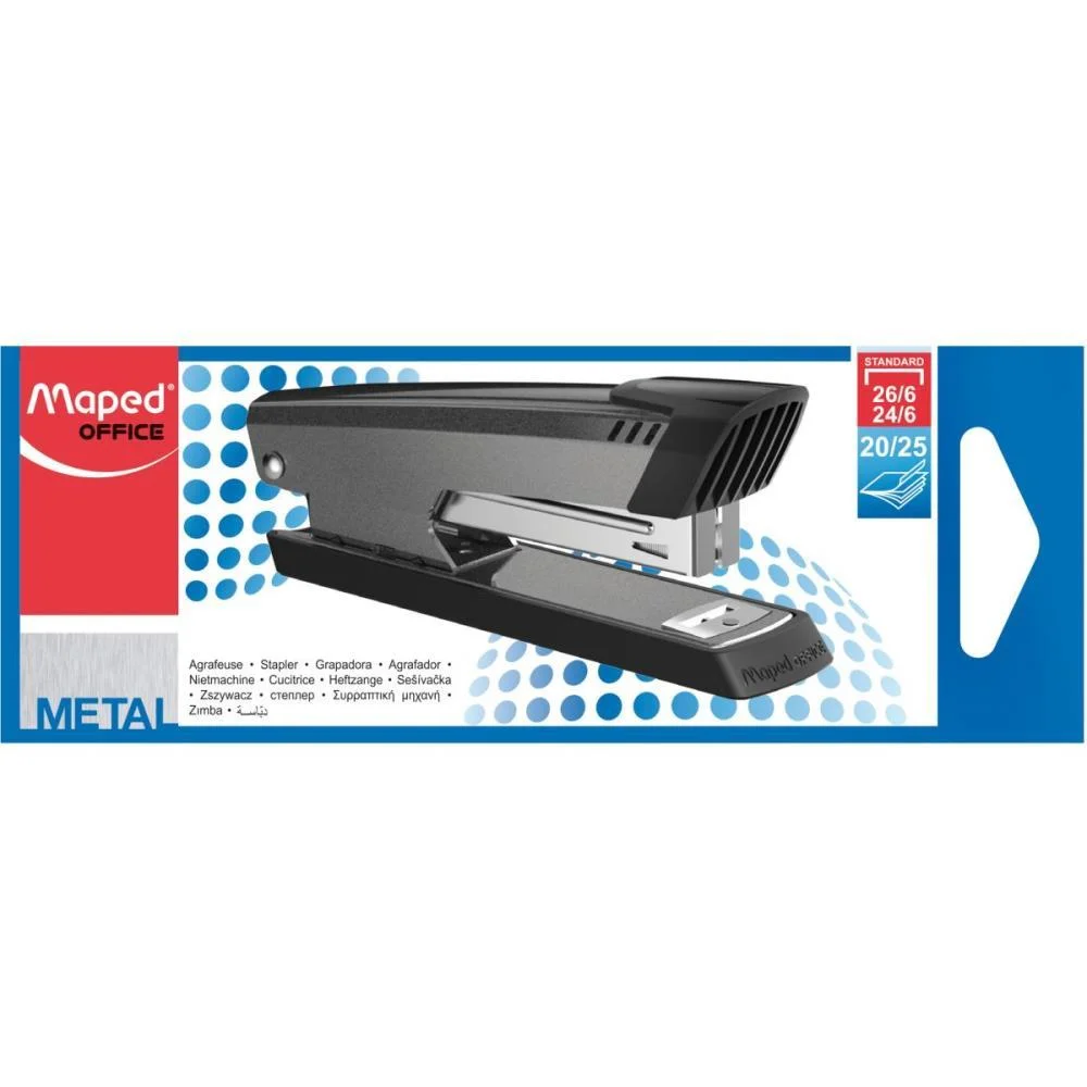 Grampeador Metal Master 1 Universal 26/6 E 24/6 Maped (Unidade) - imagem 5