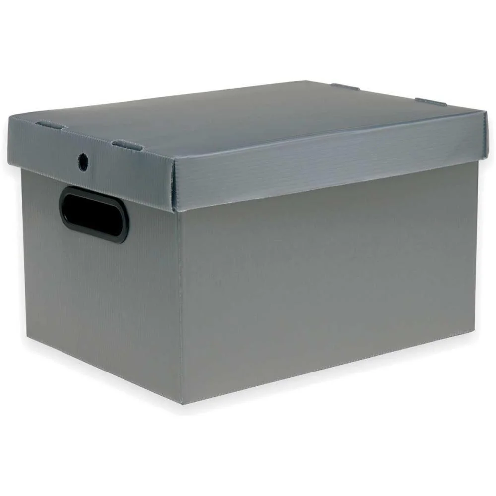 Caixa Organizadora Prontobox Prata 360X265X230 Md Polycart (Unidade) - imagem 3