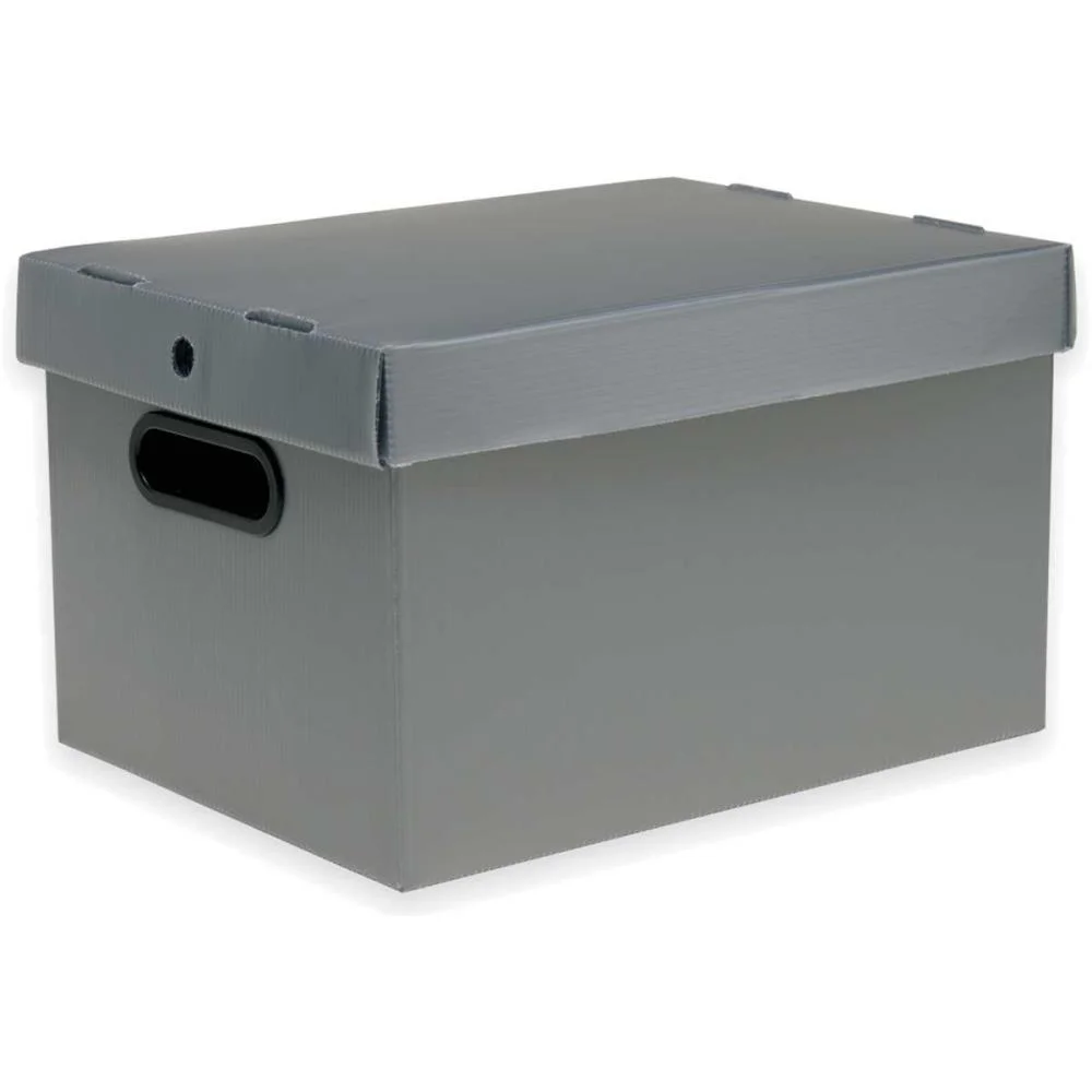 Caixa Organizadora Prontobox Prata 440X320X260 Gd Polycart (Unidade) - imagem 3